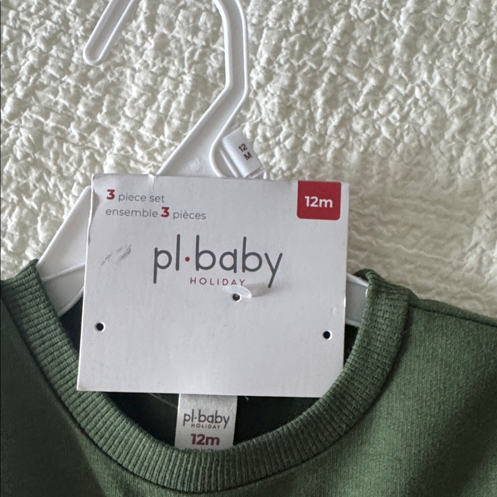 12m Baby Outfit with Festive Print - Picture 4 of 4